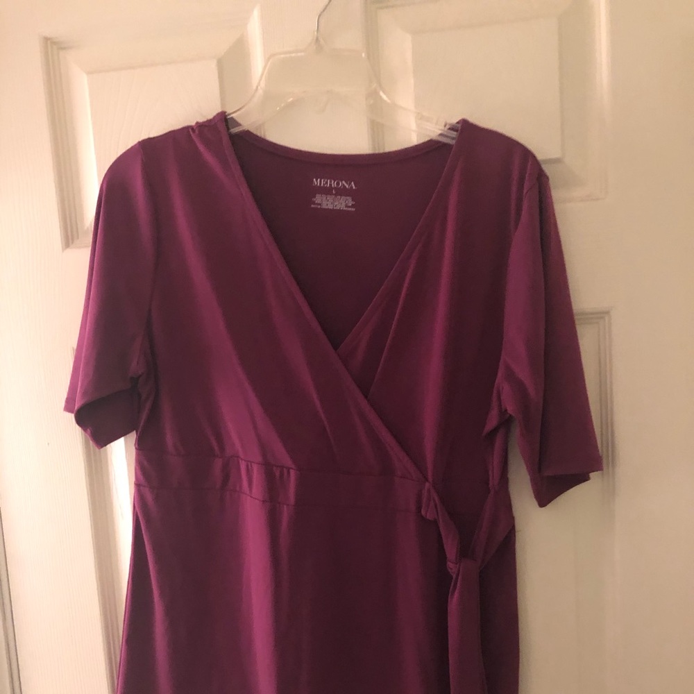 Merona Lg Fuchsia blouse